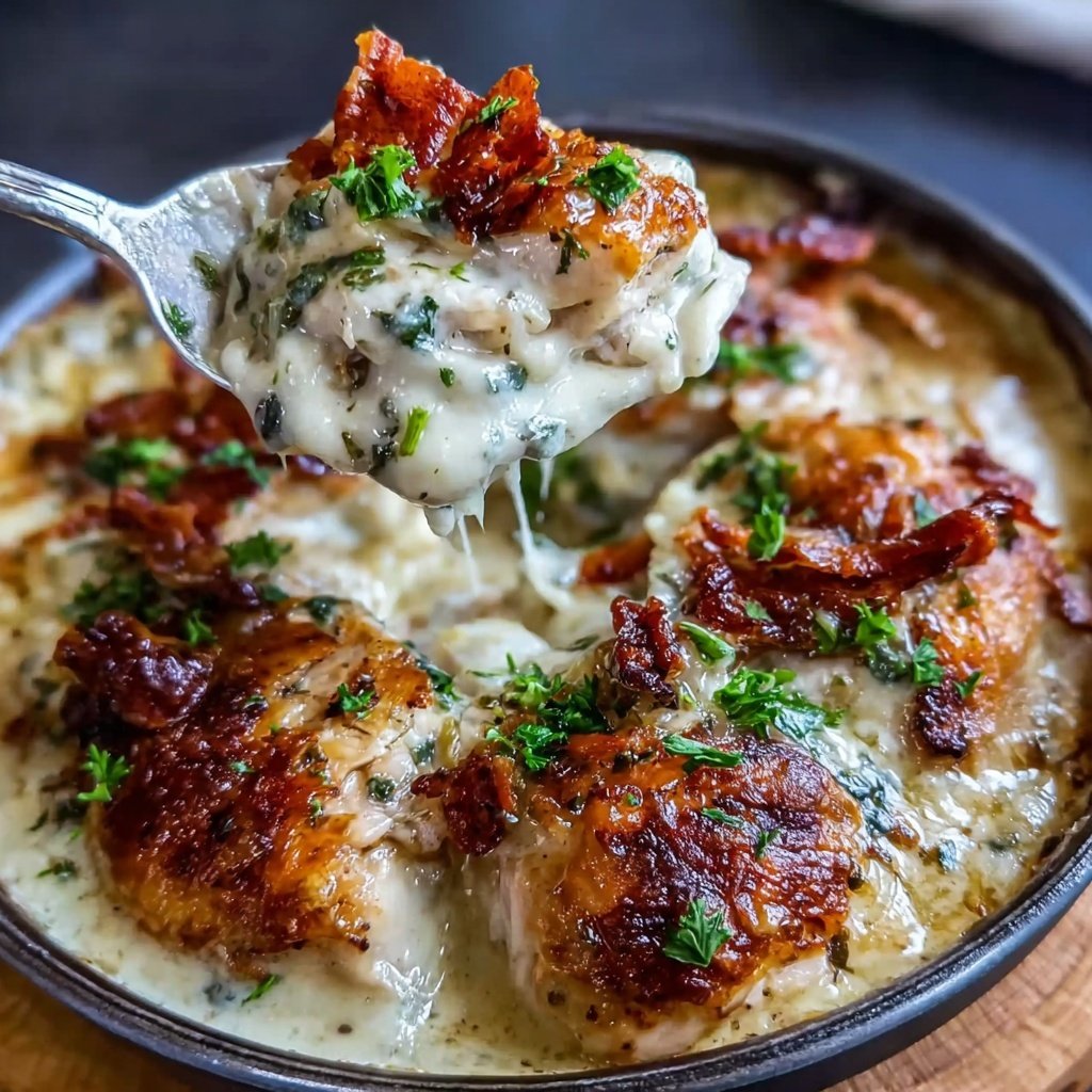 Food Recipes Creamy Herb Chicken