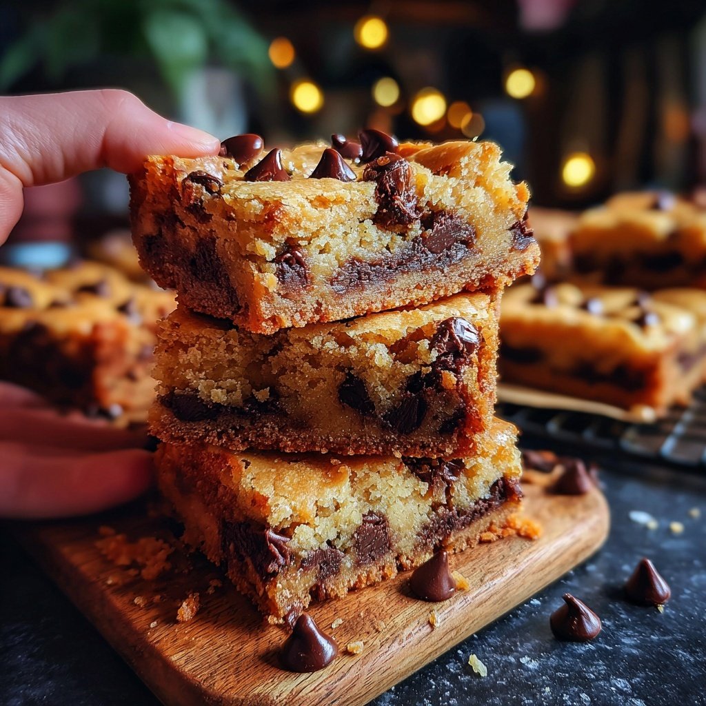 Brownie Mix Chocolate Chip Blondies