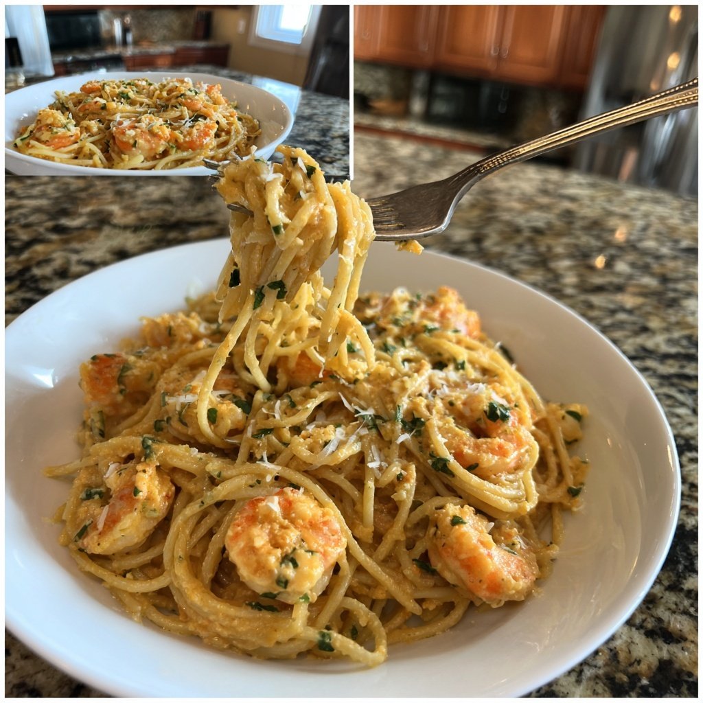 Creamy Lemon Shrimp Pasta