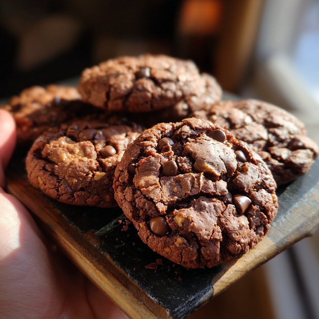 Brownie Mix Peanut Butter Cookies