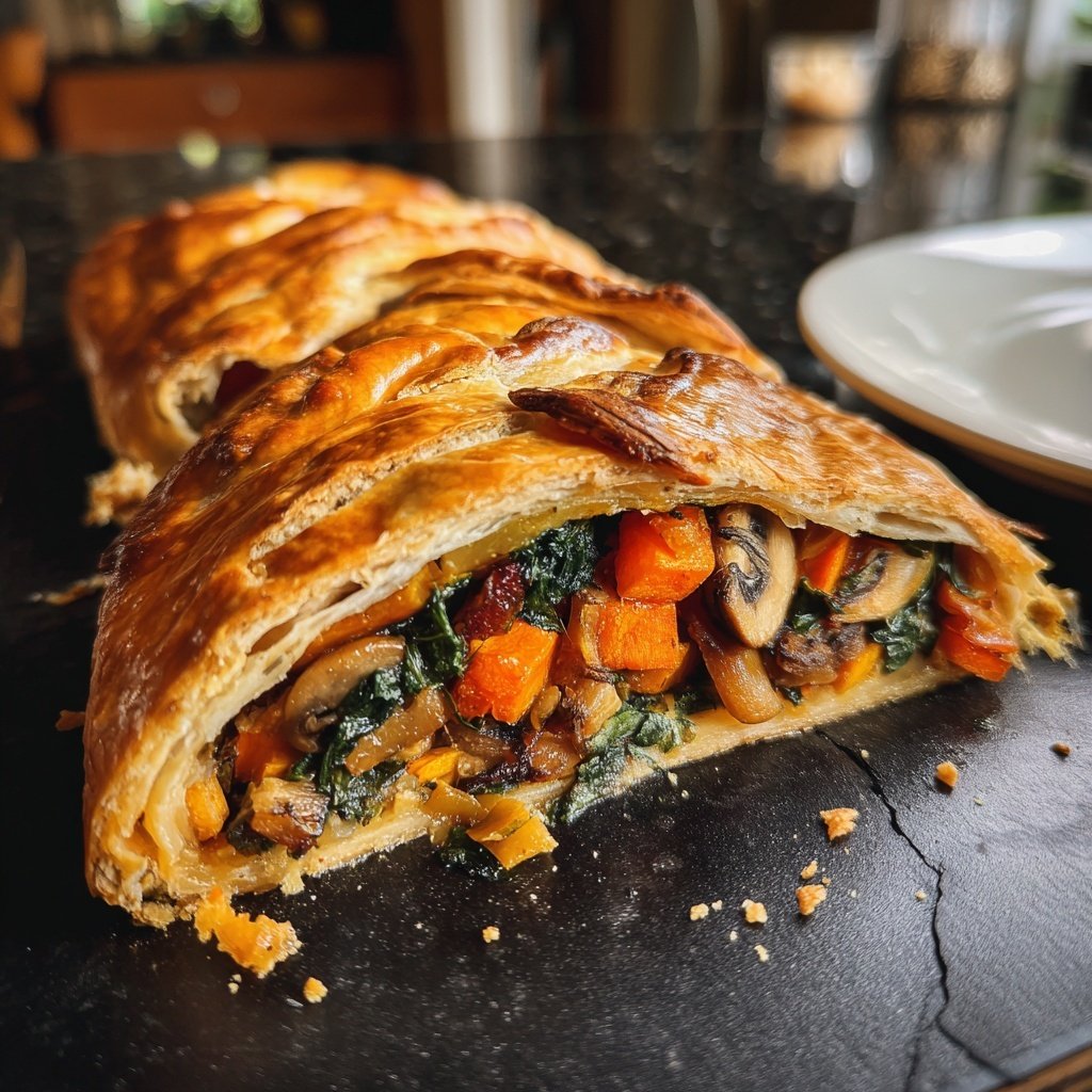 Valentine Dinner Roasted Vegetable Wellington