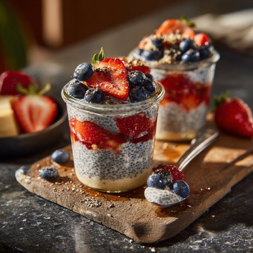 Berry Chia Yogurt Breakfast Cups