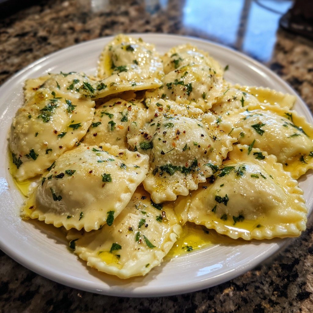 Heart-Shaped Ravioli with Ricotta and Herbs