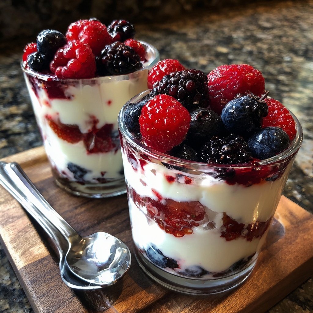 Vanilla Berry Yogurt Parfaits