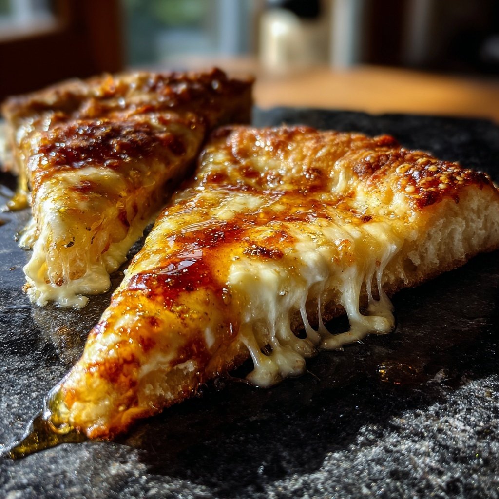 Pizza with Goat Cheese and Honey
