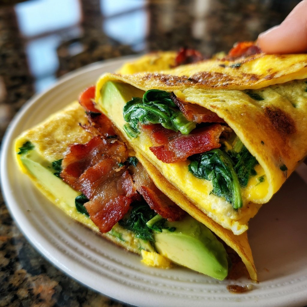 Keto Breakfast Egg Wraps