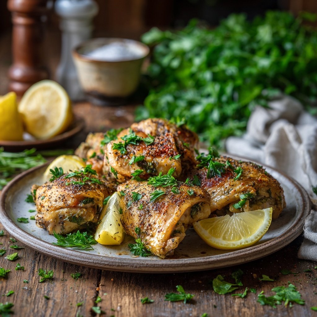 Healthy Baked Lemon Pepper Chicken