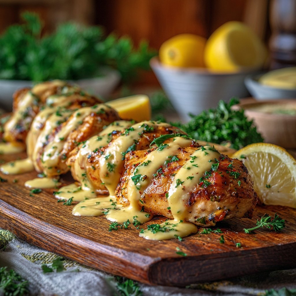 Healthy Chicken With Honey Mustard Sauce