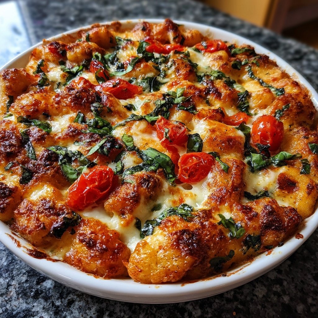 Sunday Tomato Basil Gnocchi Bake