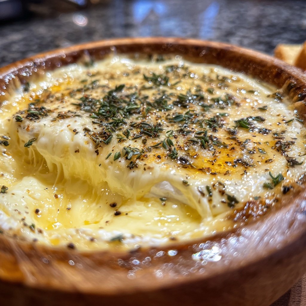 Fondue with Camembert and Thyme
