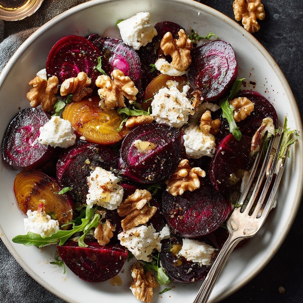 Romantic Beet and Goat Cheese Salad