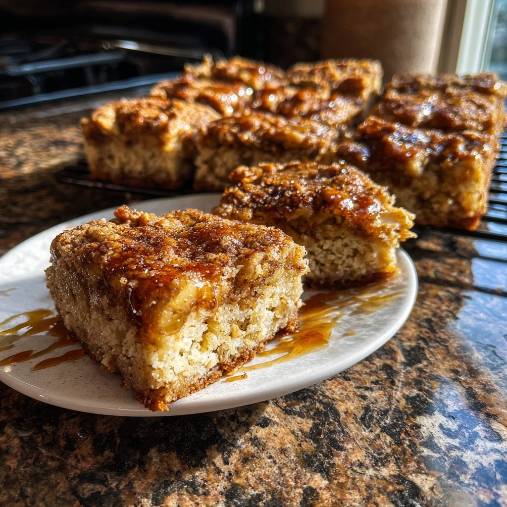 Banana Cinnamon Breakfast Squares
