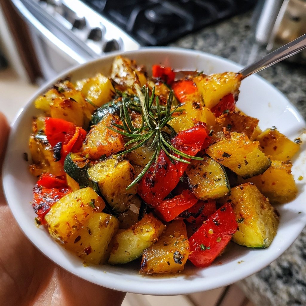 Garlic Herb Roasted Veggie Medley