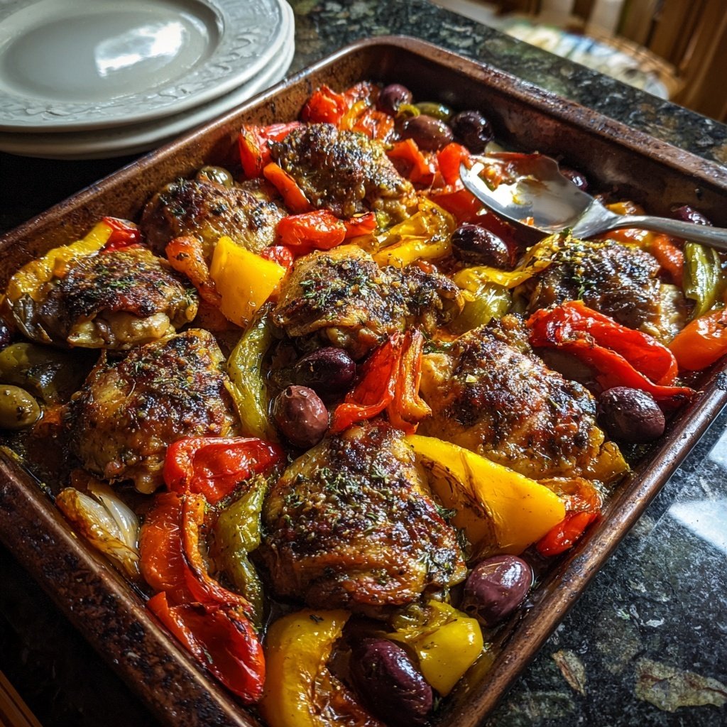 Greek Chicken Sheet Pan Dinner