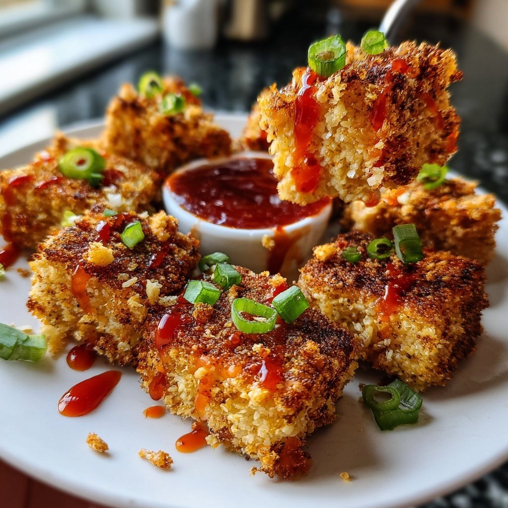 Super Bowl Appetizer Crispy Tofu Bites